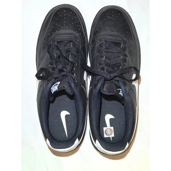 Nike Court Vision Low Black/White Men’s Sneakers Size 9.5 Excellent Condition - Picture 3 of 8